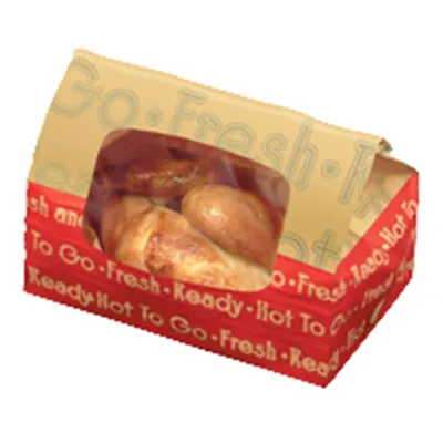 Window Deli Bag Small Vents Tac Seal Hot To Go